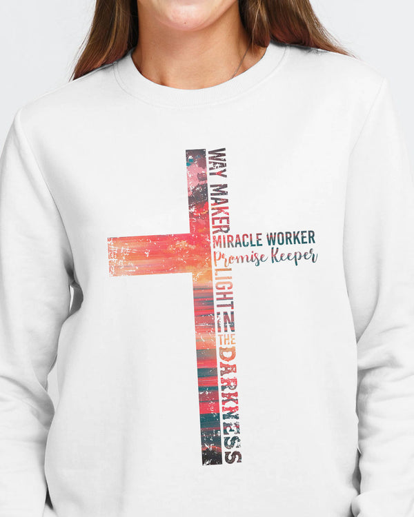 Faith Over Fear Painting Beach Flag Women's Christian Sweatshirt