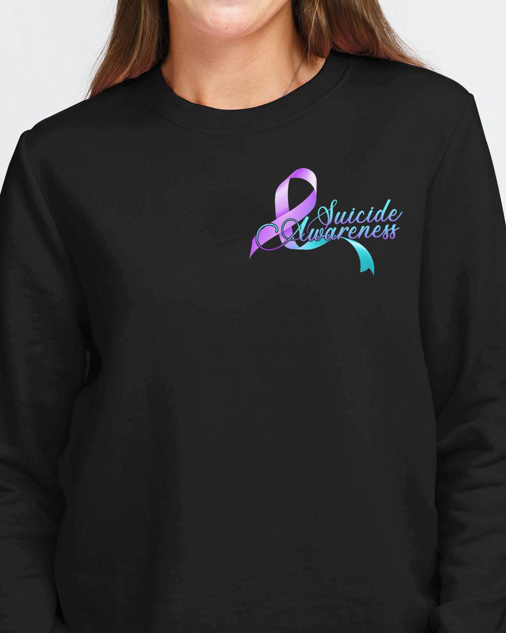 They Whispered To Her You Cannot Withstand The Storm Women's Suicide Prevention Awareness Sweatshirt