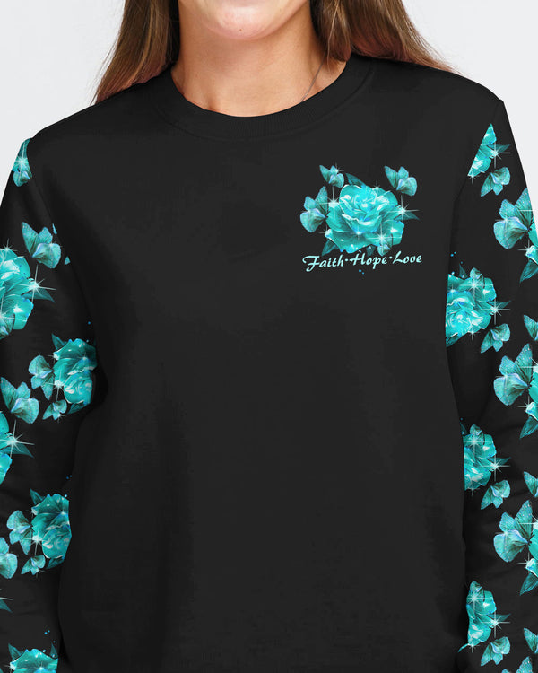 Rose Butterfly Faith Women's Christian Sweatshirt