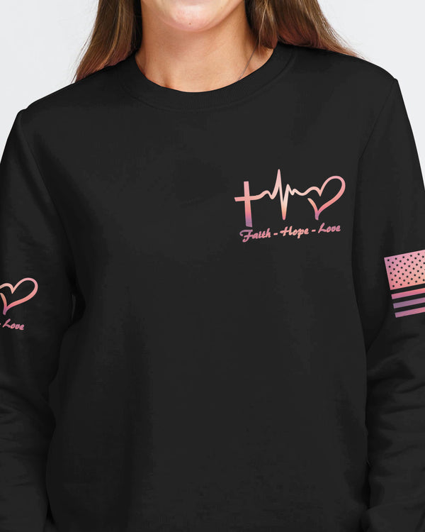 Love Beach Sunset Women's Christian Sweatshirt