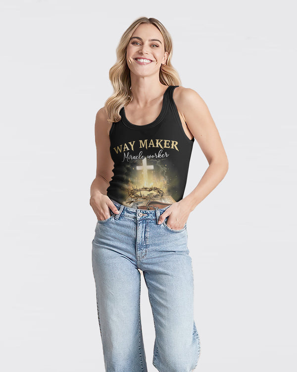 Way Maker Miracle Worker Bible Women's Christian Tanks