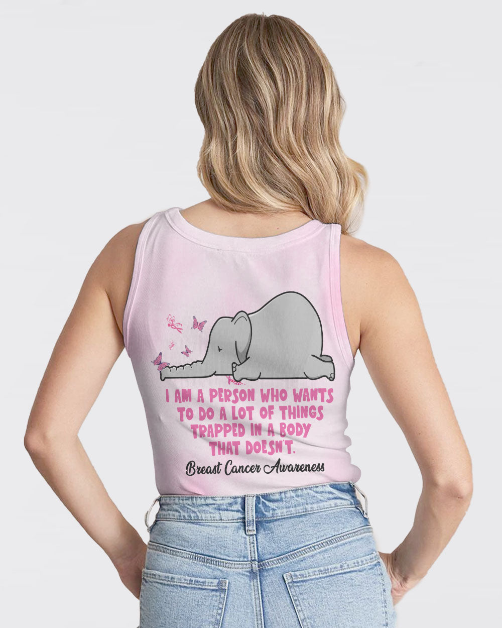 I Am A Person Who Wants To Do  Women's Breast Cancer Awareness Tanks