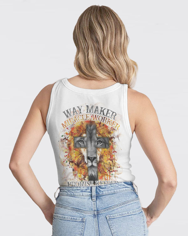 Way Maker Miracle Worker Half Lion Smoke Women's Christian Tanks