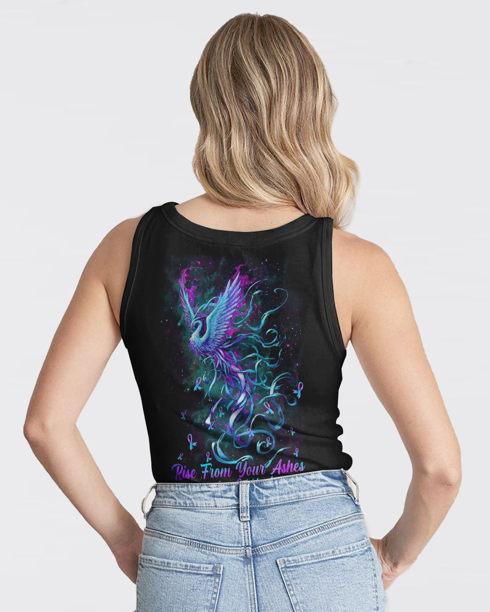 Rise From The Ashes Phoenix Women's Suicide Prevention Awareness Tanks