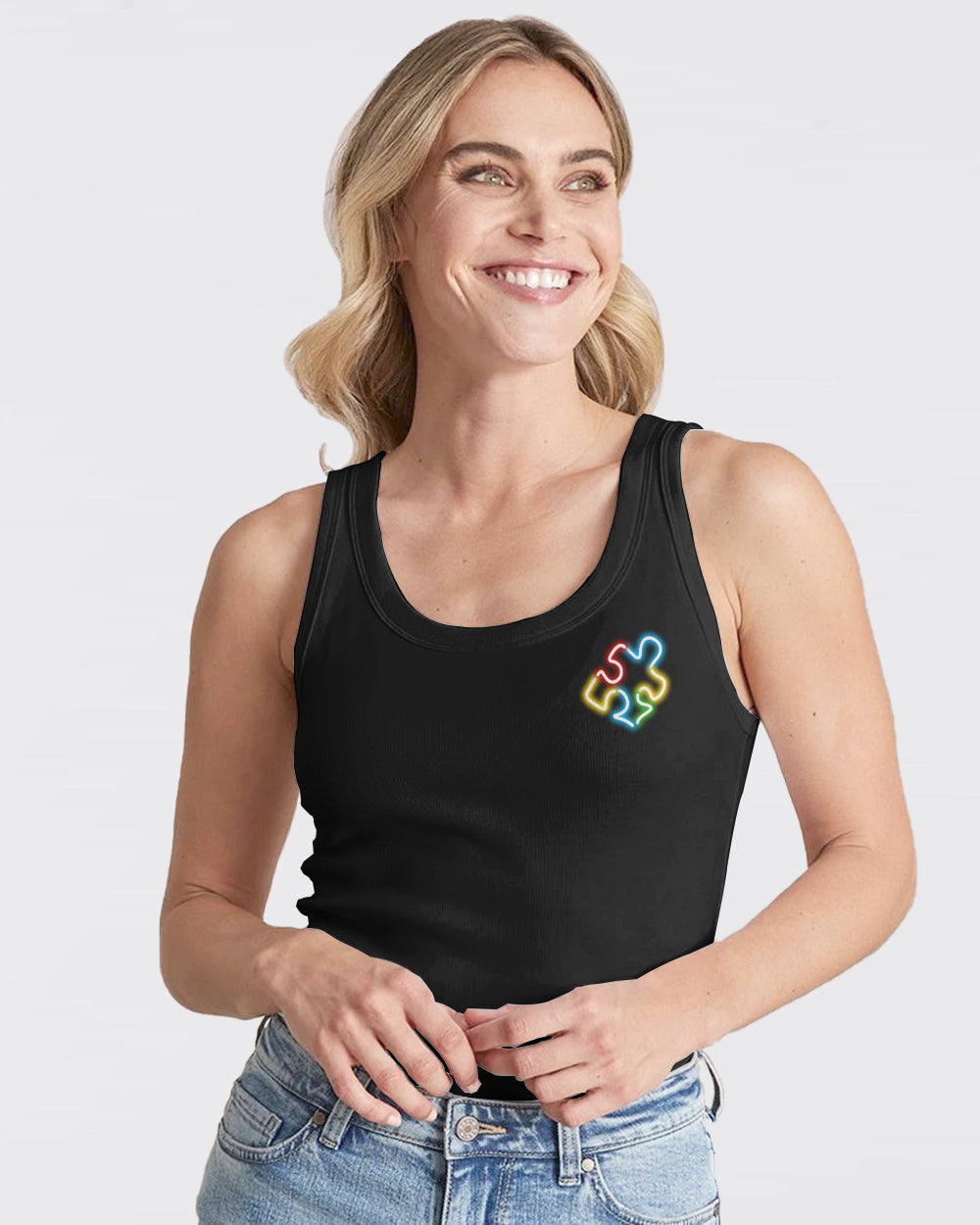 Let Your Light Shine Women's Autism Awareness Tanks