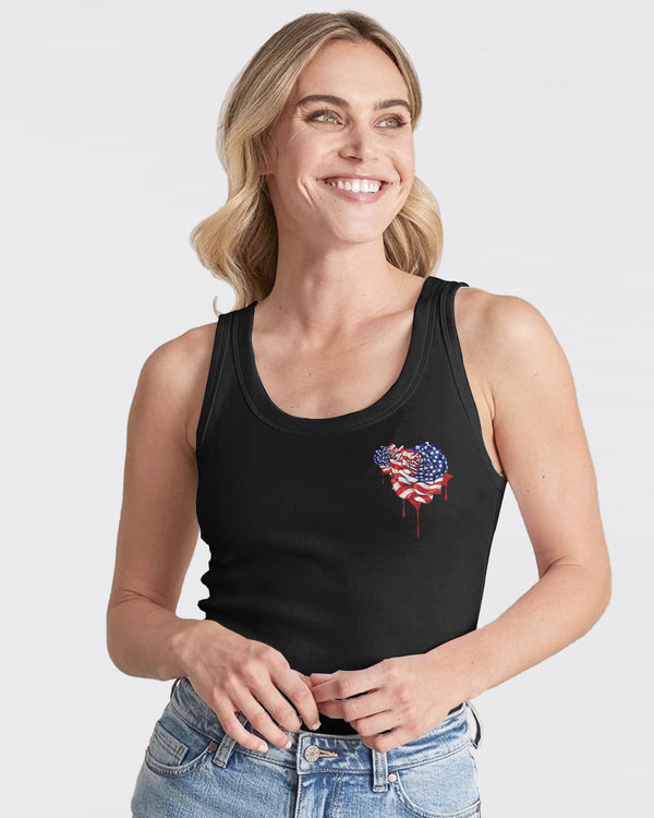 Faith Rose Independence Day Flag Women's Christian Tanks