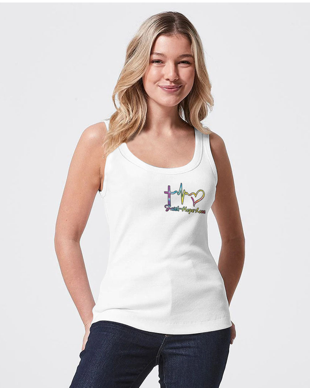 Way Maker Miracle Worker Promise Keeper Wings Tie Dye Women's Christian Tanks
