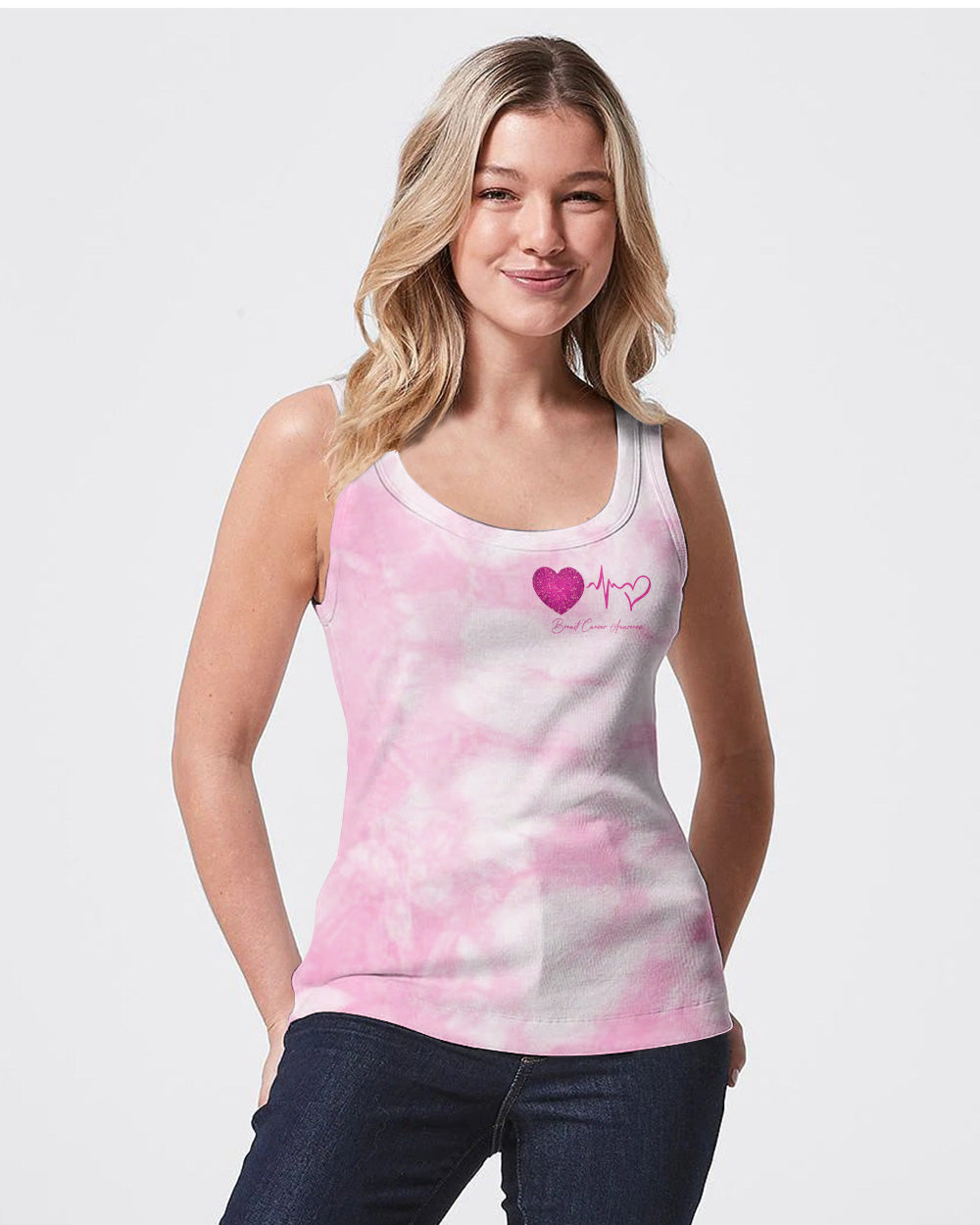 Think Pink Love Pink Wear Pink Women's Breast Cancer Awareness Tanks