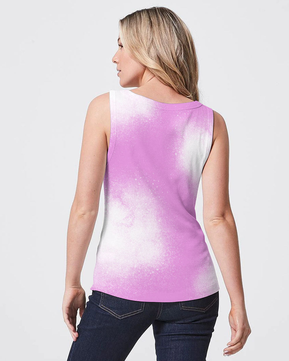 Tiger Crack Pink Ribbon Women's Breast Cancer Awareness Tanks