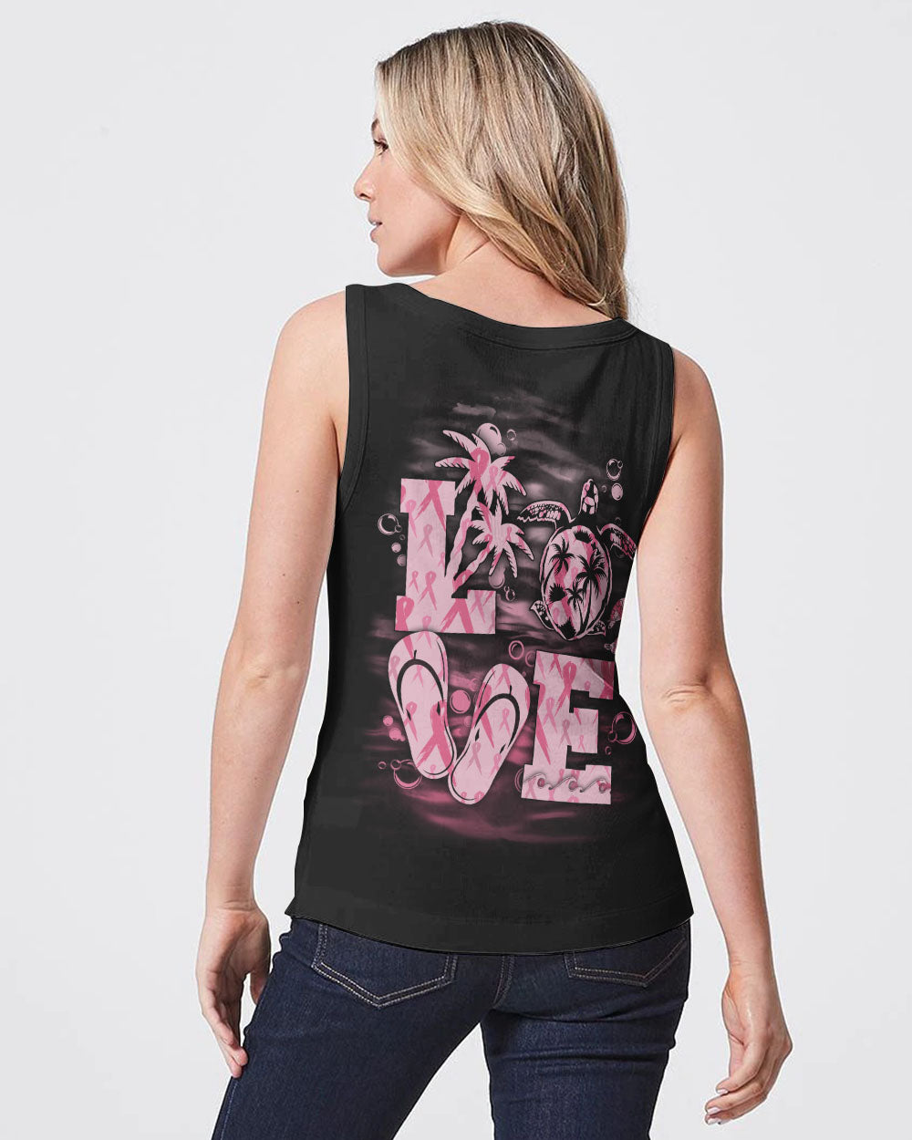 Faith Love Turtle Beach Flip Flops Women's Christian Tanks
