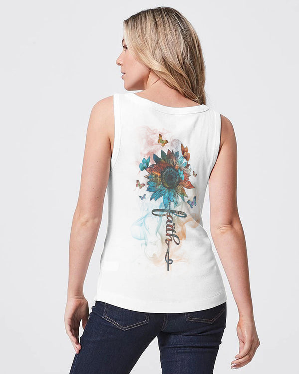 Sunflower Faith Butterfly Women's Christian Tanks