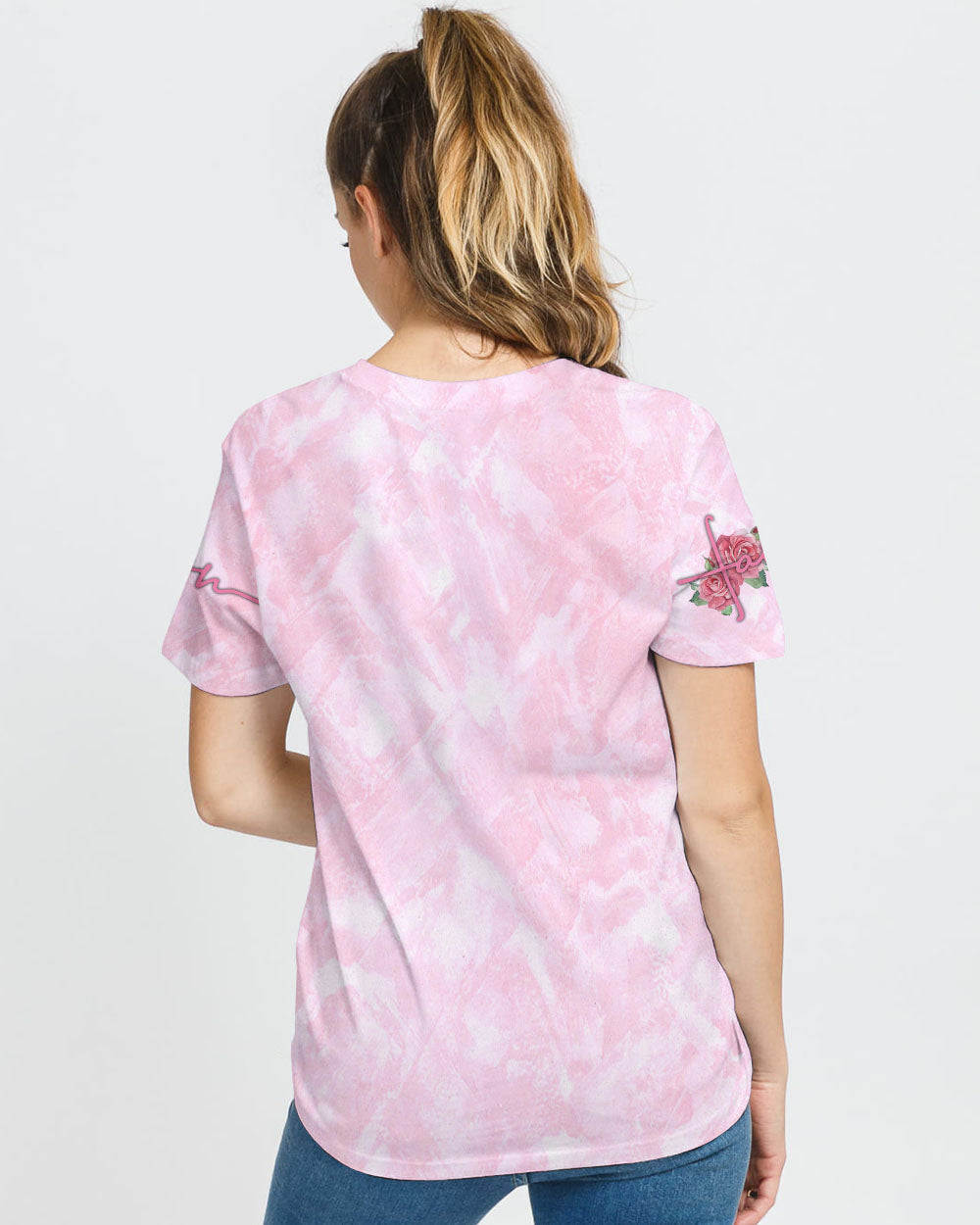 Jesus Take The Wheel Women's Breast Cancer Awareness Tshirt