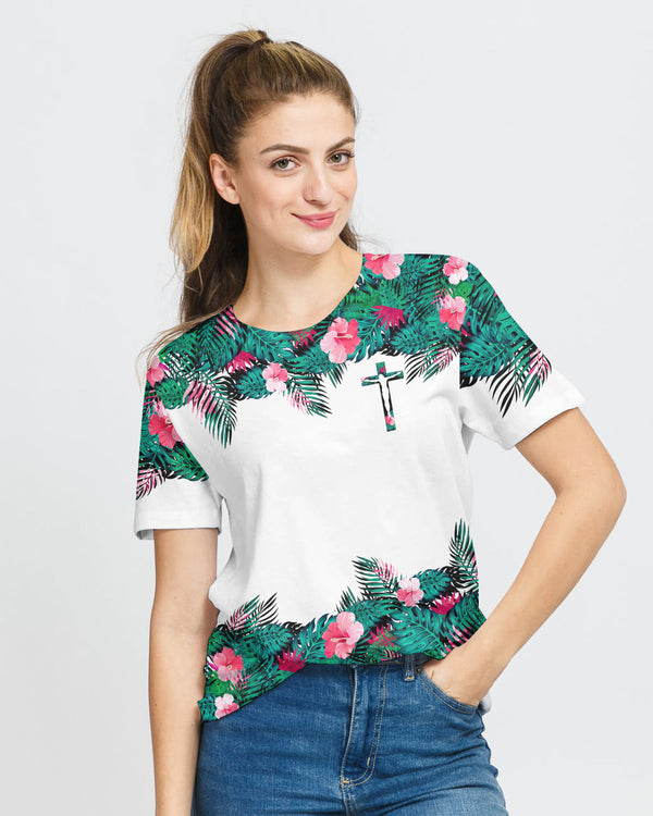 Way Maker Miracle Worker Promise Keeper Tropical Women's Christian Tshirt