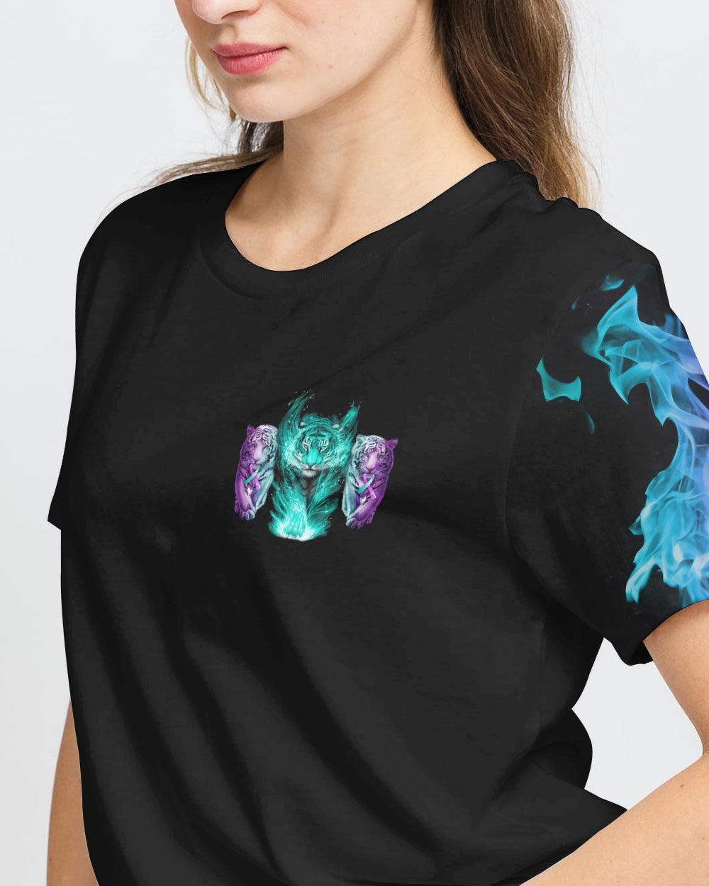 Keep Going No Matter What Tiger Women's Suicide Prevention Awareness Tshirt