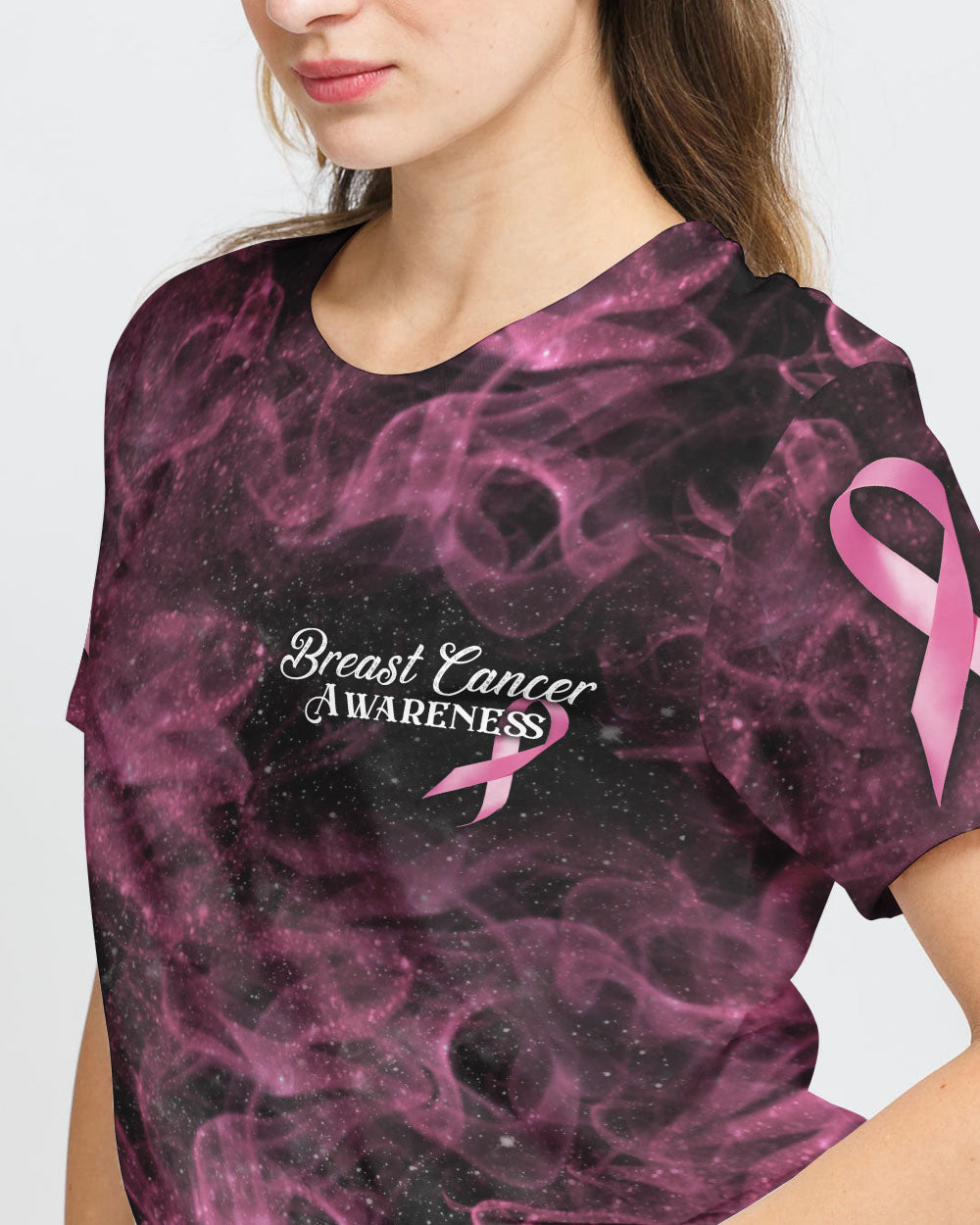 Rose Dragon Women's Breast Cancer Awareness Tshirt