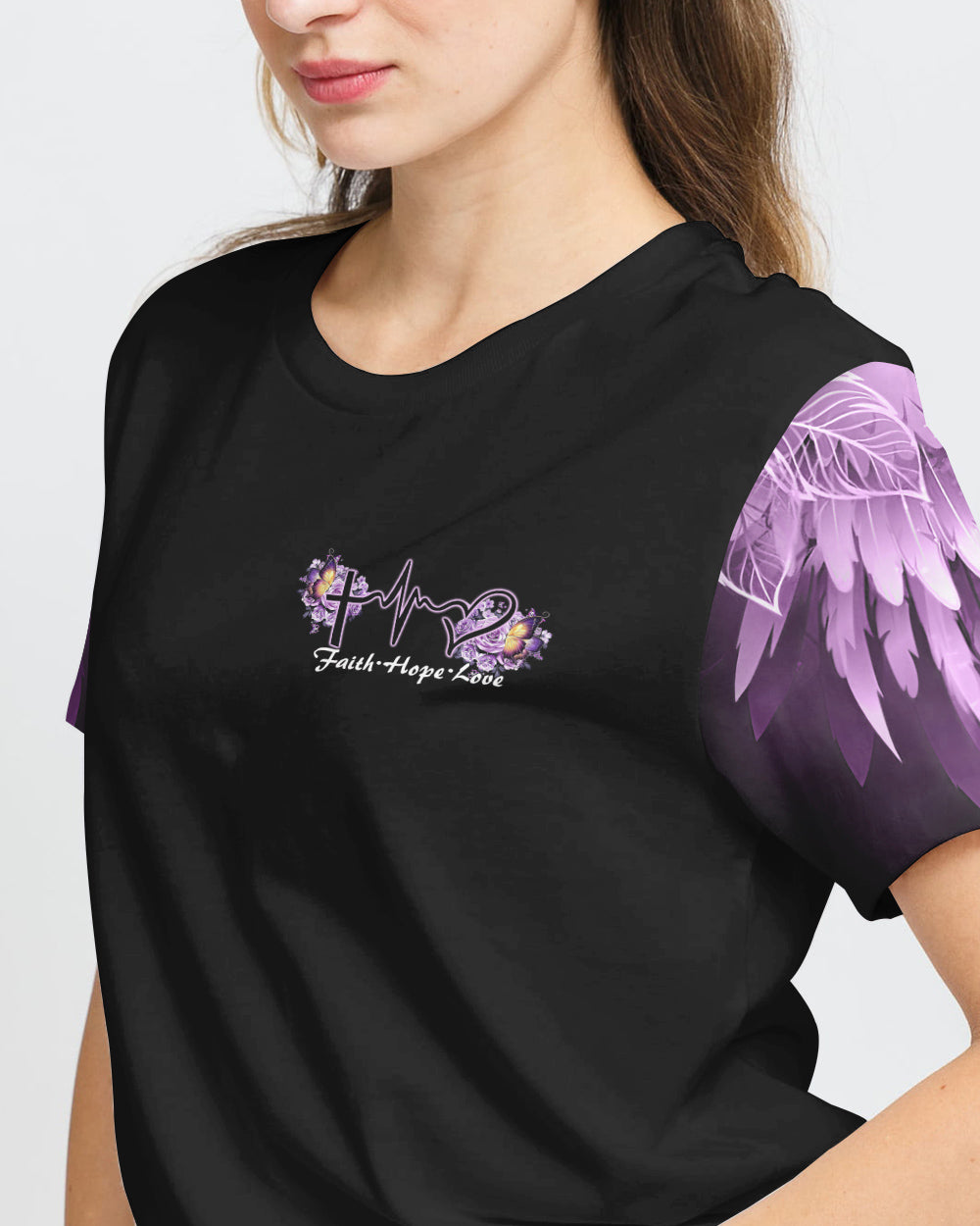 Way Maker Miracle Worker Purple Rose Women's Christian Tshirt