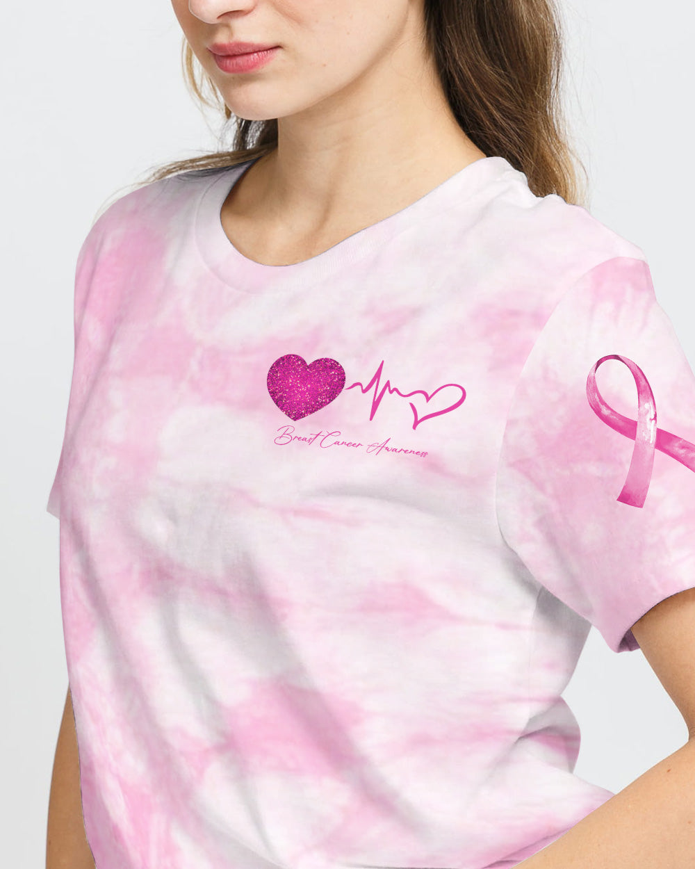 Think Pink Love Pink Wear Pink Women's Breast Cancer Awareness Tshirt