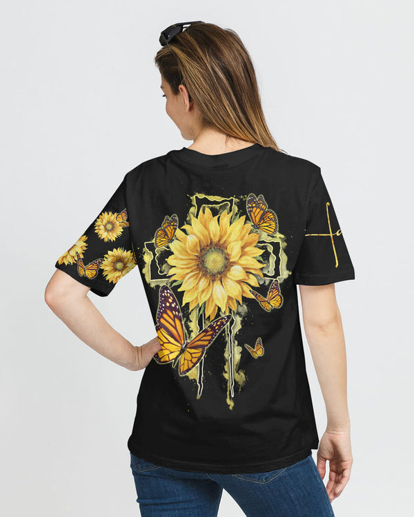 Sunflower Butterfly Women's Christian Tshirt