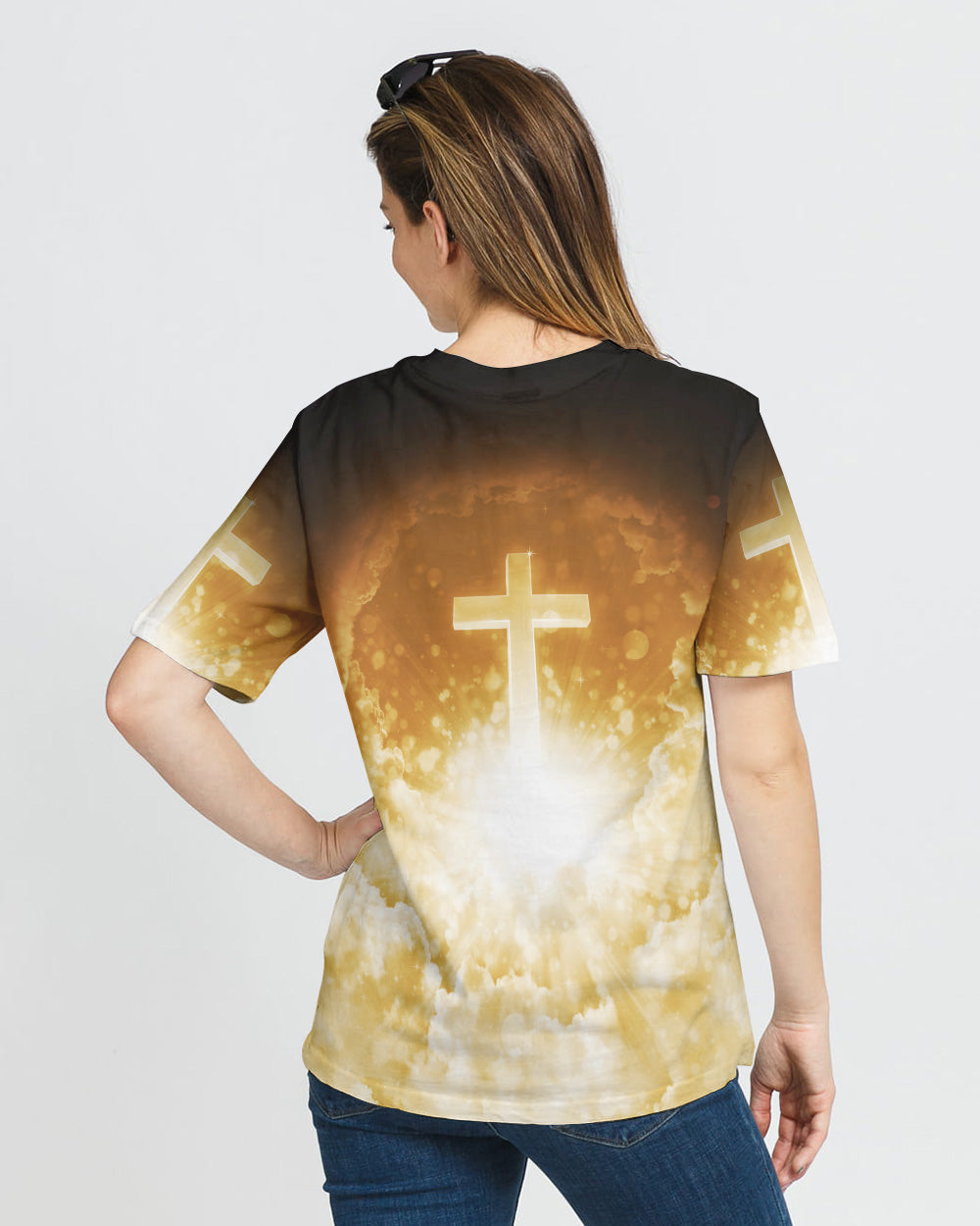 A Warrior She Is Not One Life Cross Heaven Walks With Ancestors Women's Christian Tshirt