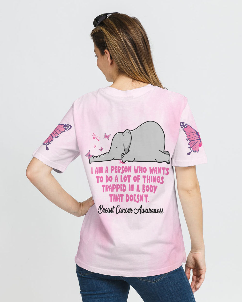 I Am A Person Who Wants To Do  Women's Breast Cancer Awareness Tshirt