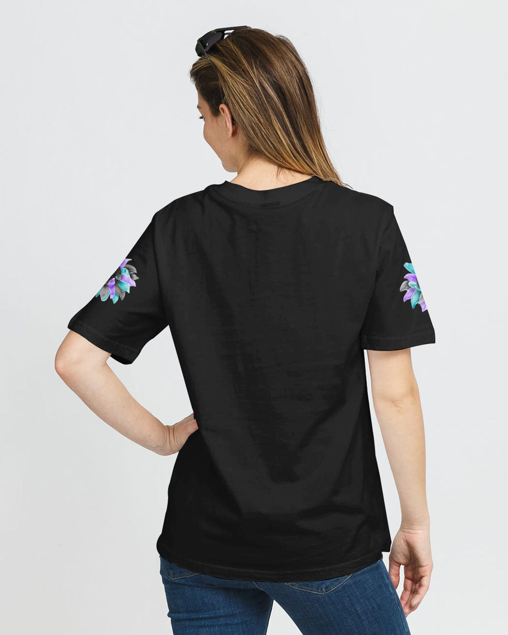 Choose To Keep Going Elephant Sunflower Women's Suicide Prevention Awareness Tshirt