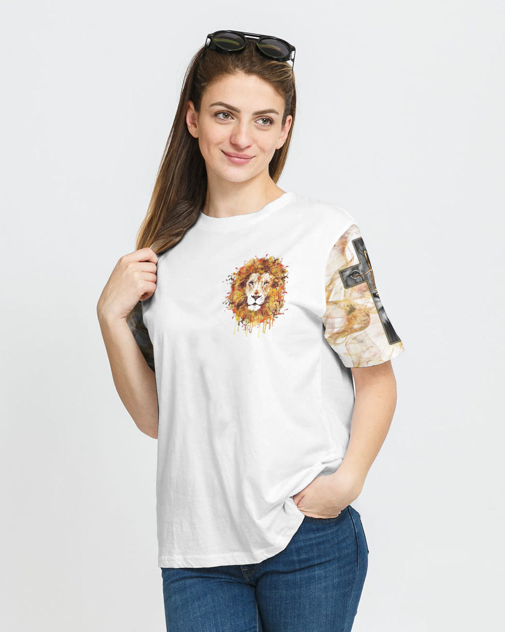 Way Maker Miracle Worker Half Lion Smoke Women's Christian Tshirt