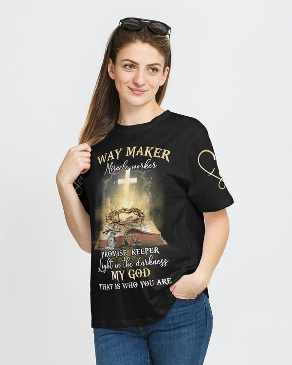Way Maker Miracle Worker Bible Women's Christian Tshirt