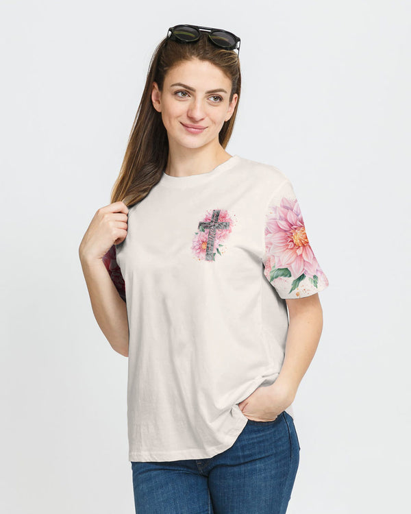 Dahlia Cross Faith Women's Christian Tshirt