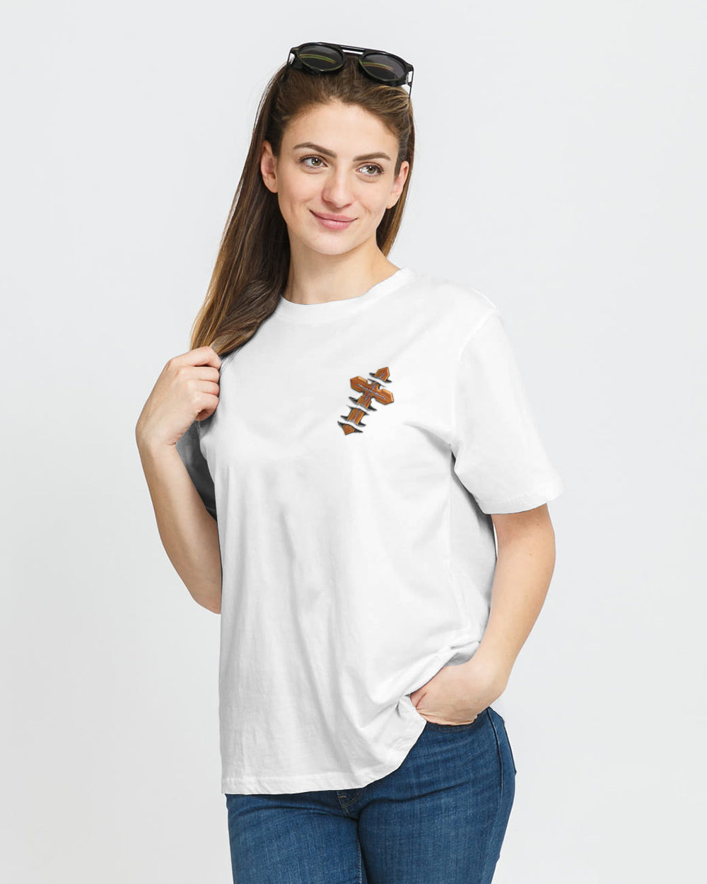 It's Not A Religion It's A Relationship Cross Women's Christian Tshirt