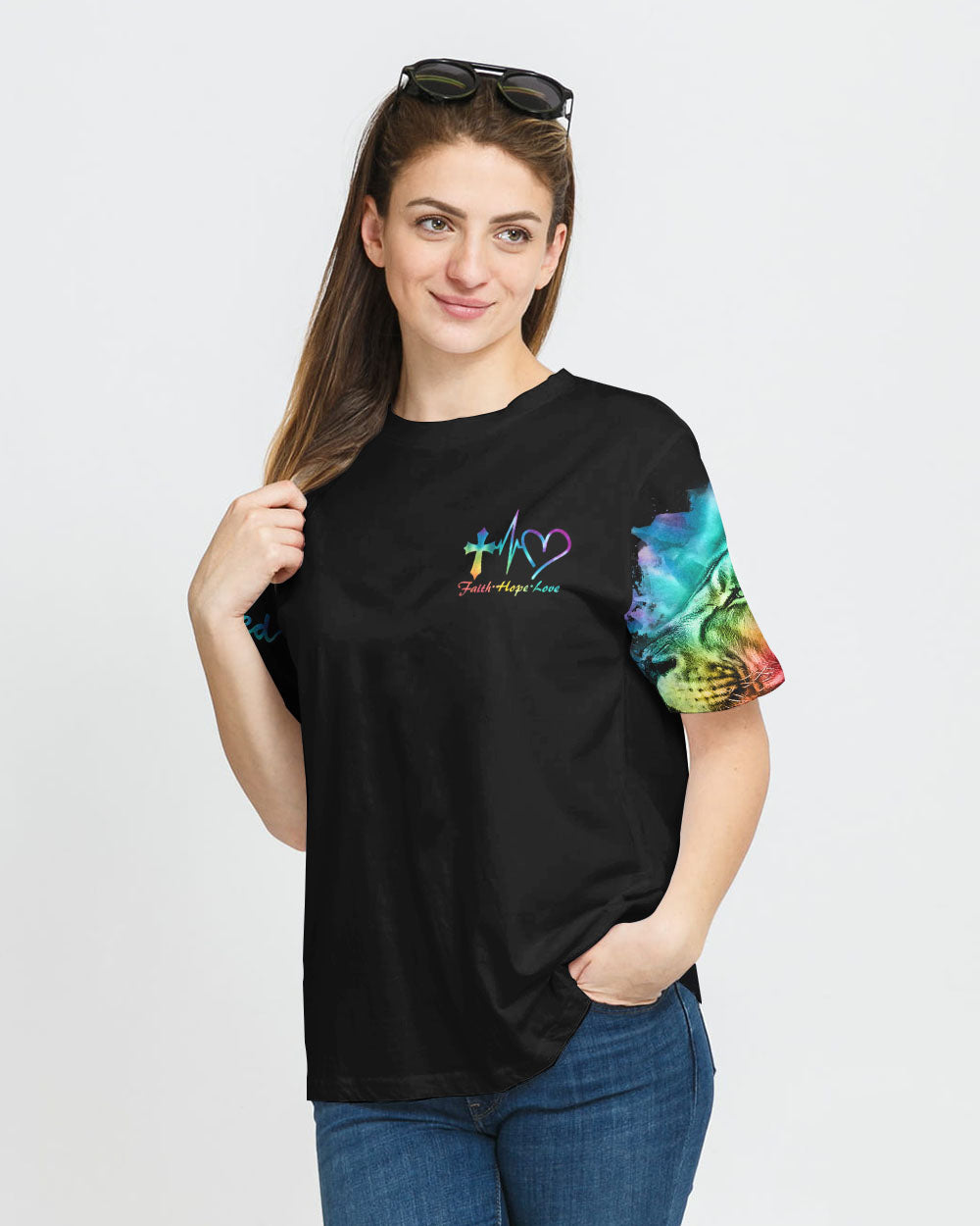 Be Still And Know That I Am God Warrior Wings Women's Christian Tshirt