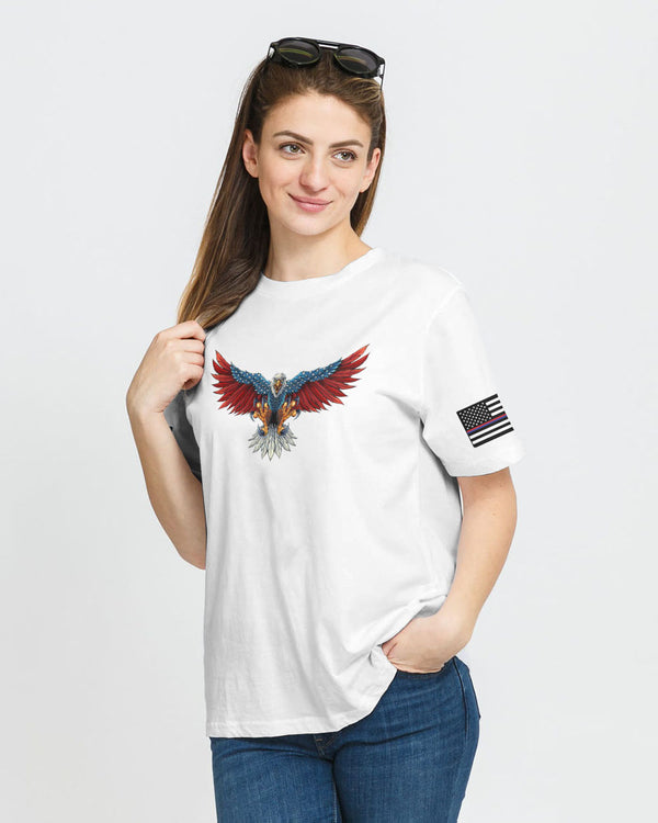 Back The Brave Eagle Flag Women's Christian Tshirt