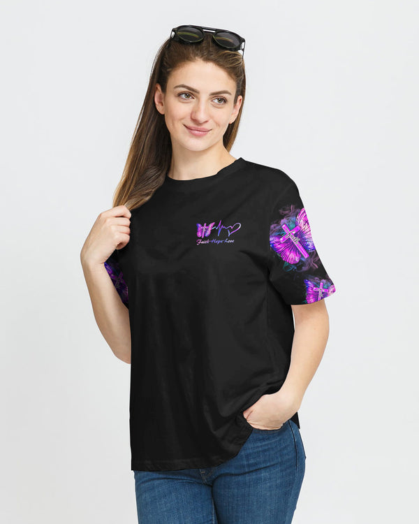 Faith Butterfly Dreamcatcher Galaxy Women's Christian Tshirt