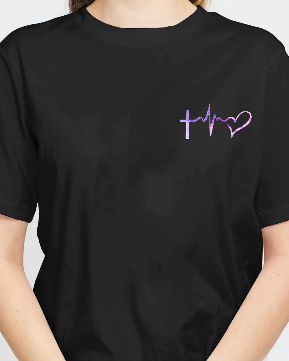 Miracle Worker Promise Keeper Light In The Darkness Abstract Color Women's Christian Tshirt