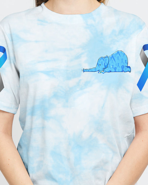 When My Blood Sugar Is Low Elephant Ribbon Women's Diabetes Awareness Tshirt