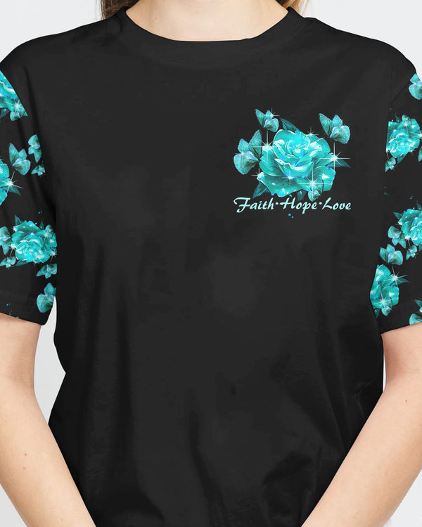 Rose Butterfly Faith Women's Christian Tshirt