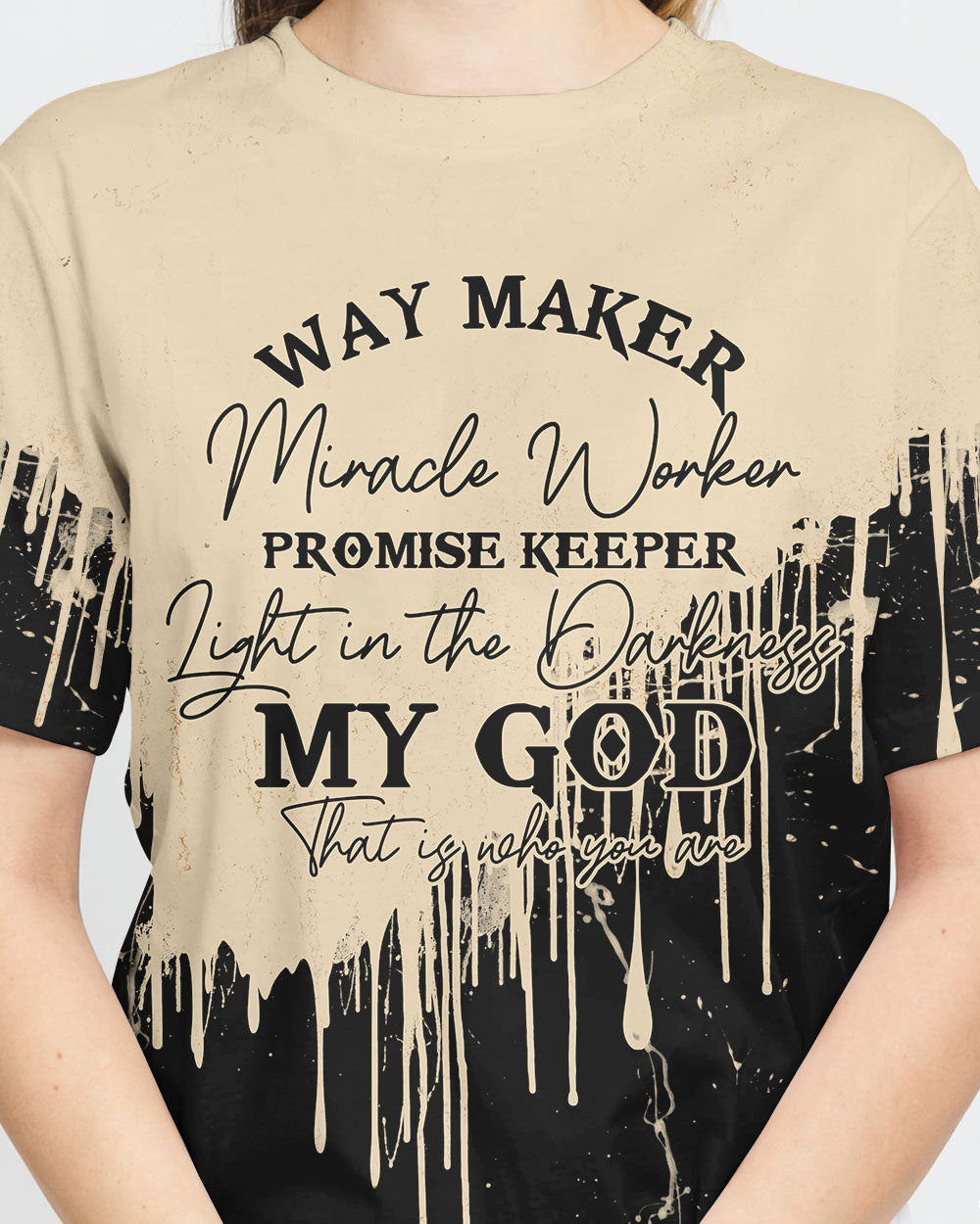 Way Maker Miracle Worker Melt Women's Christian Tshirt