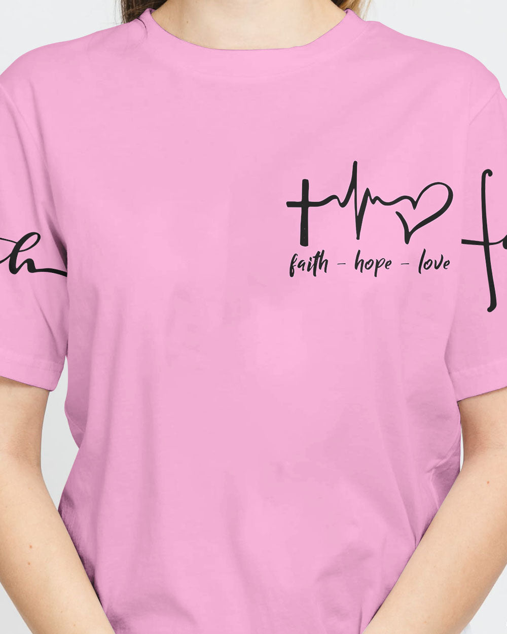 I Am A Simple Woman Pink Flag Women's Christian Tshirt