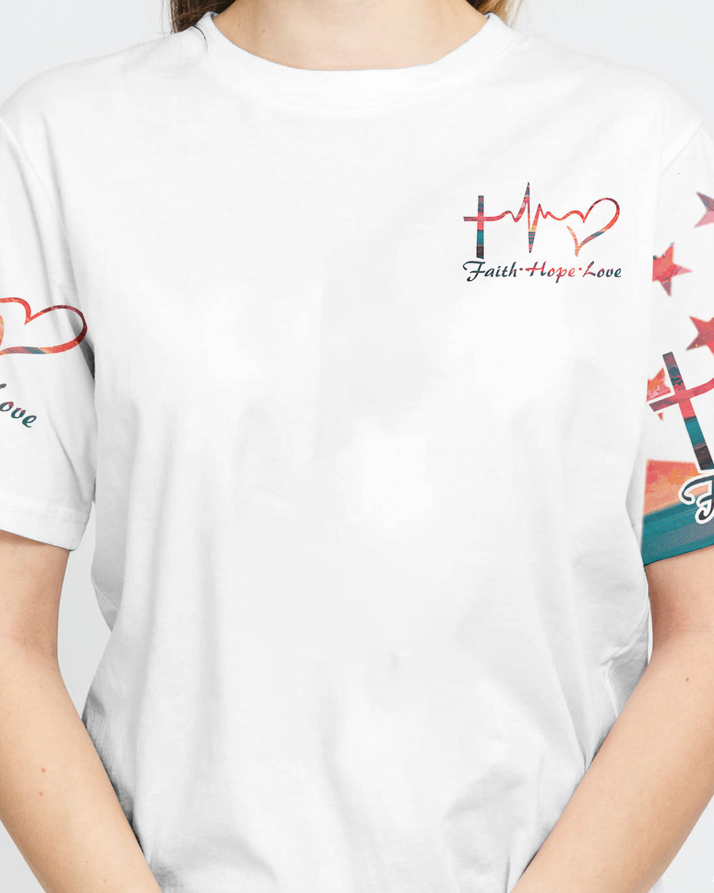 Way Maker Miracle Worker Promise Keeper Life In The Darkness Sunset Beach Flag Women's Christian Tshirt
