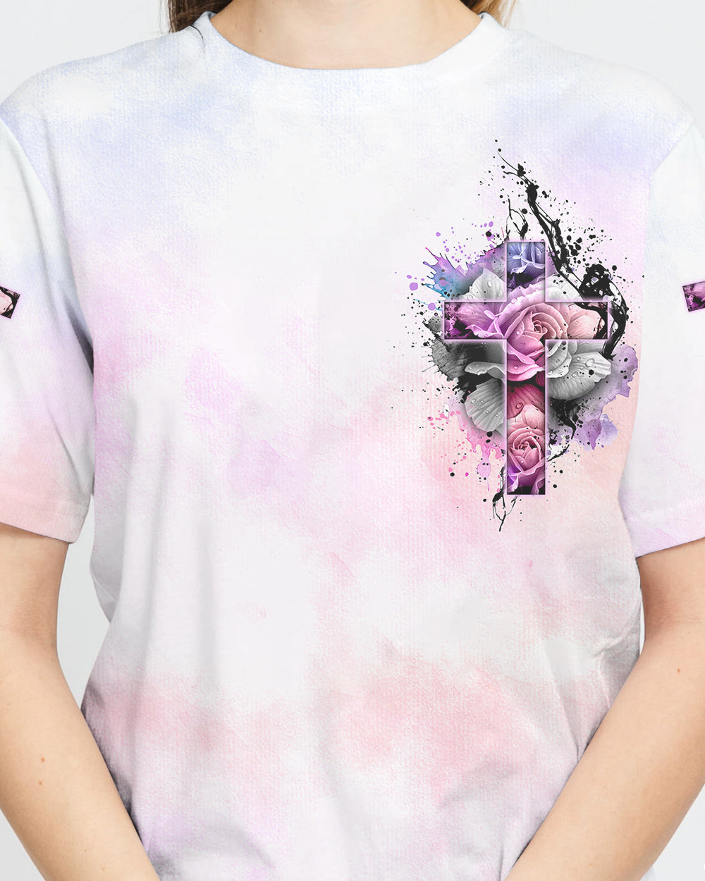 The Devil Saw Me With My Head Down Rose Cross Women's Christian Tshirt