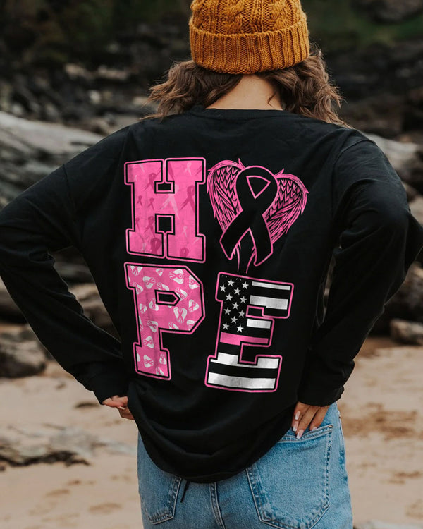 Hope Wings Women's Breast Cancer Awareness Sweatshirt