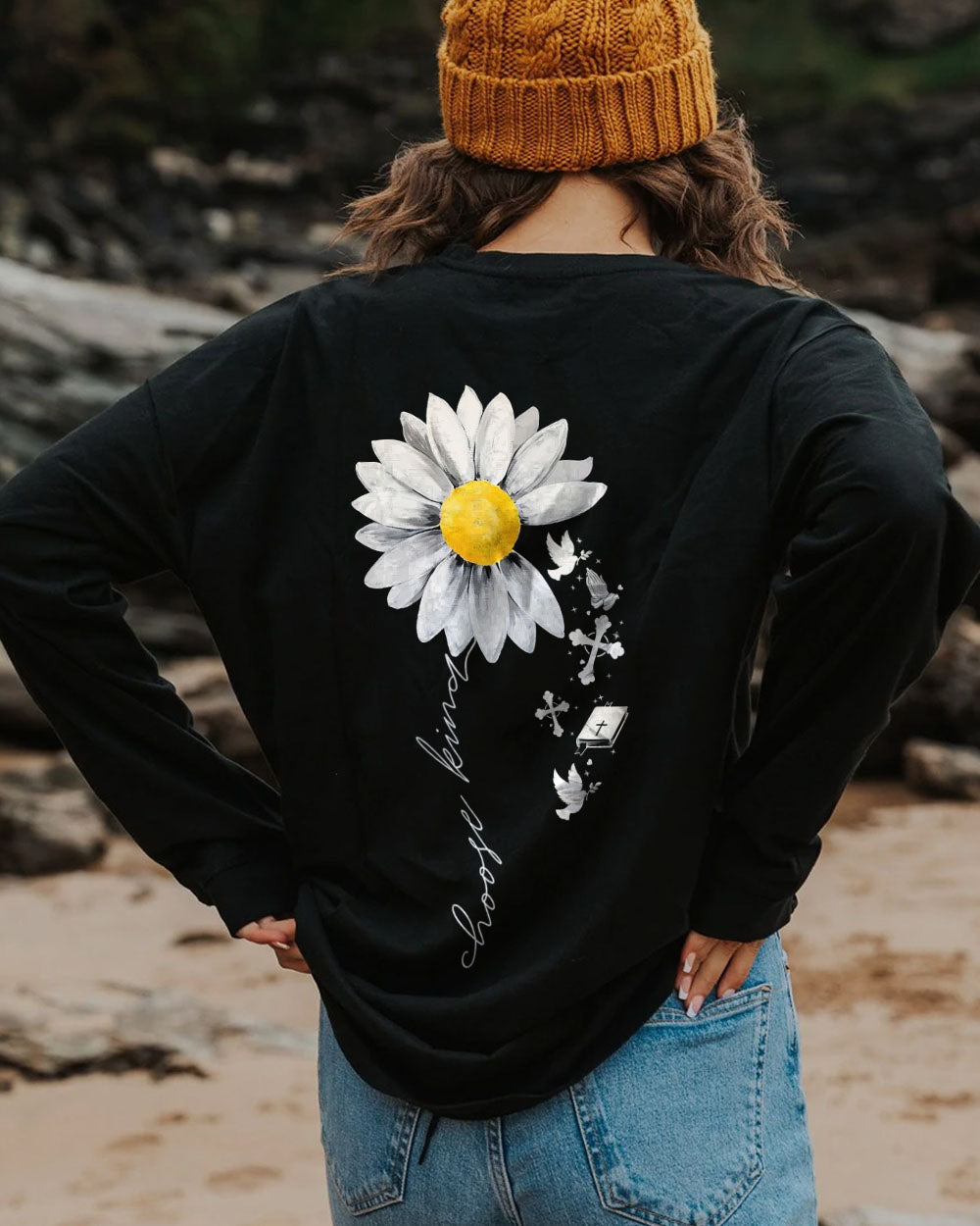 Choose Kind Daisy Women's Christian Sweatshirt