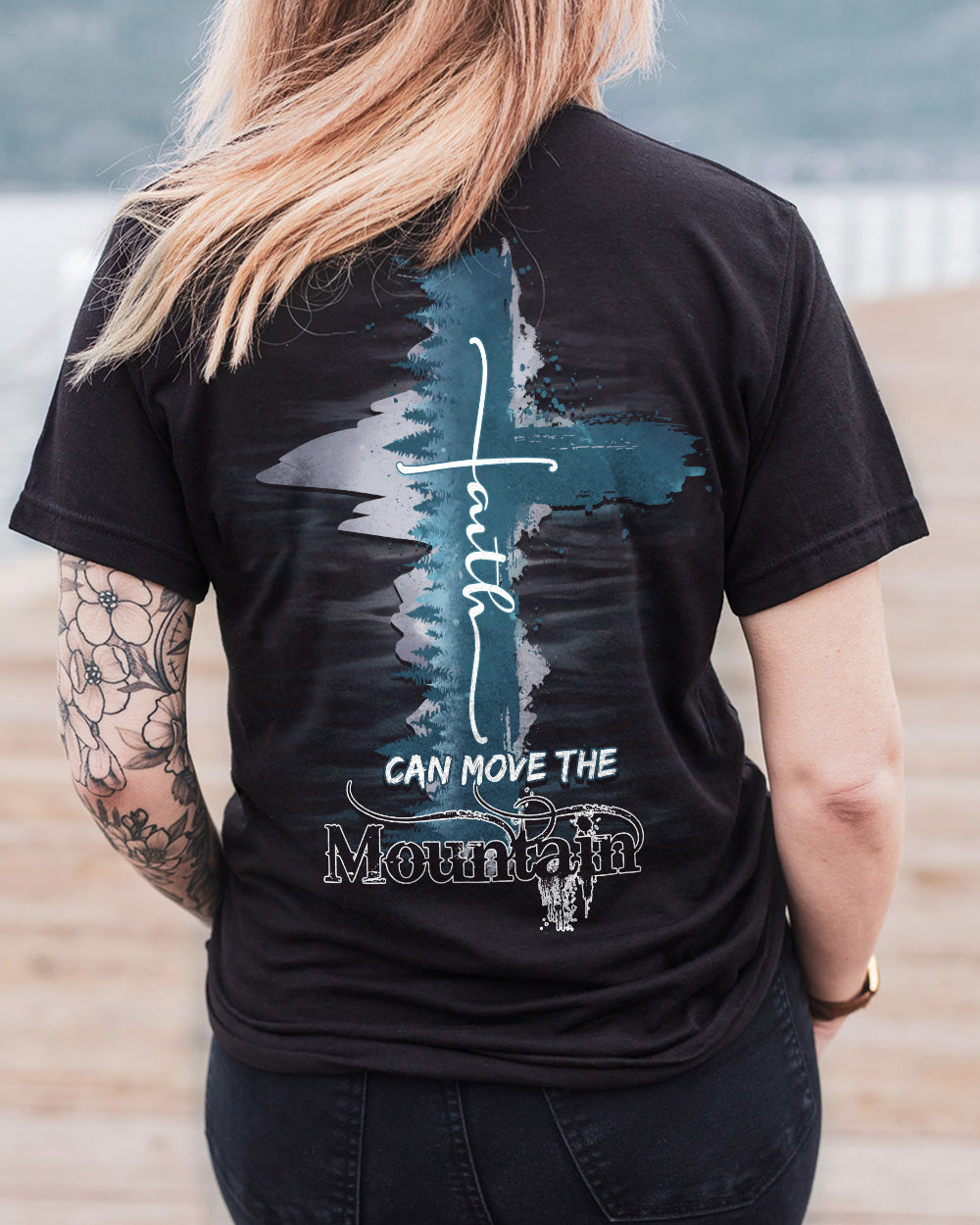 Faith Can Move The Mountain Women's Christian Tshirt