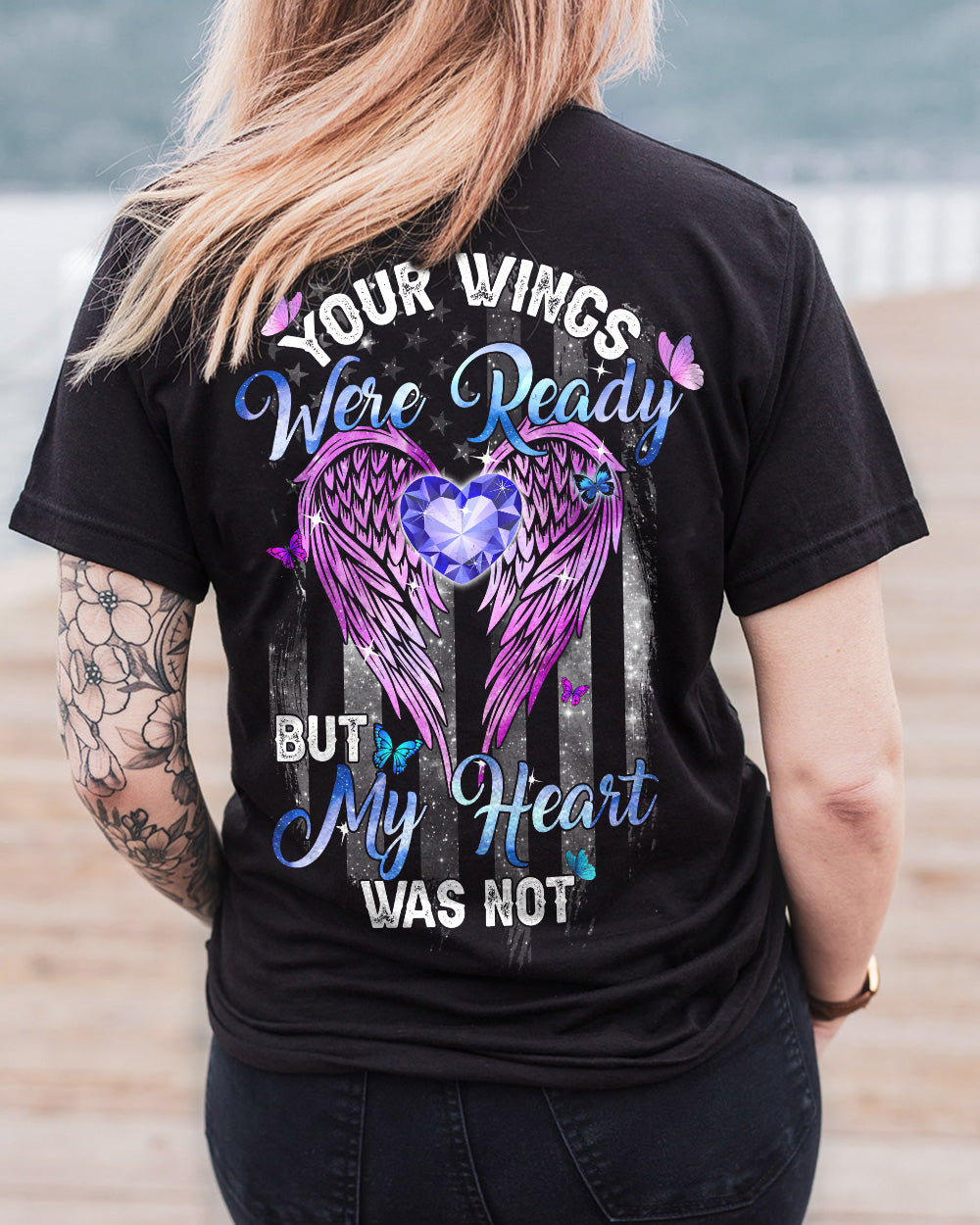 Your Wings Were Ready But My Heart Was Not Wings Faith Women's Christian Tshirt