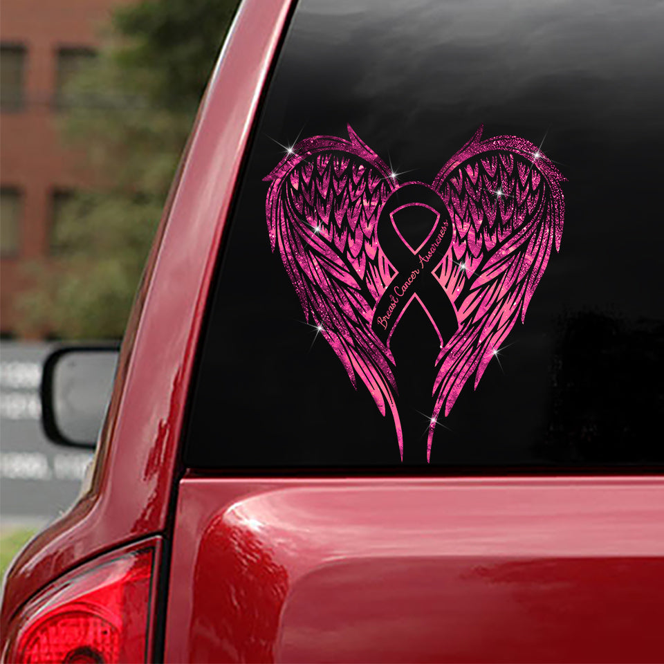 Breast Cancer Awareness Wings Sticker - Tlno1809205Oh