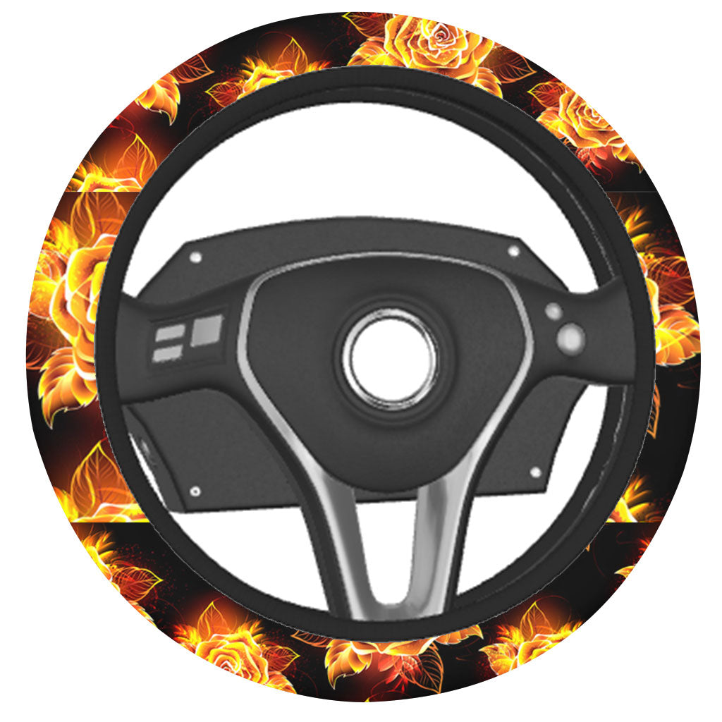 Fire Rose Jesus Has My Back Automotive - Tlty1604212HA