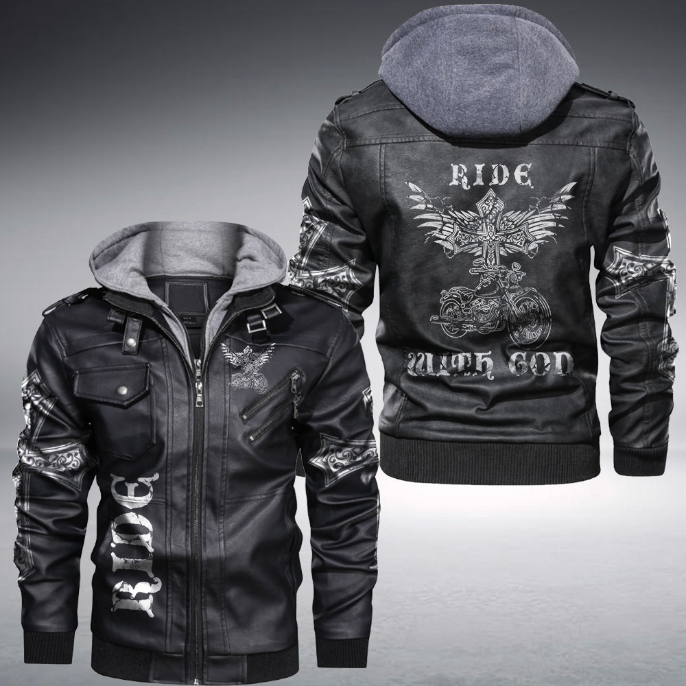 Ride With God Leather Jacket - Tlnh1310214