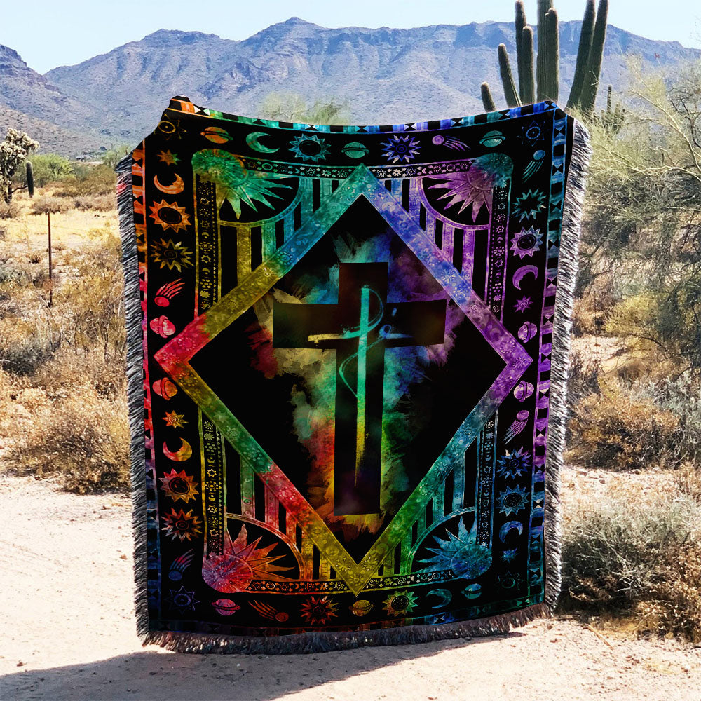 Fe Colorful Woven & Fleece Blanket - Nh0109215ki