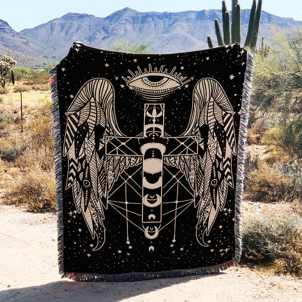 Faith Wings Woven & Fleece Blanket - Tltm0109215ki