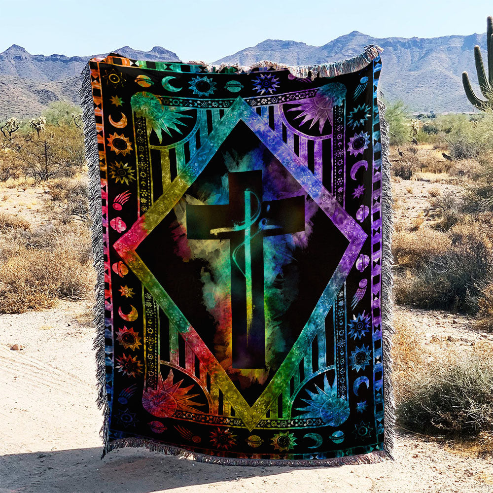Fe Colorful Woven & Fleece Blanket - Nh0109215ki
