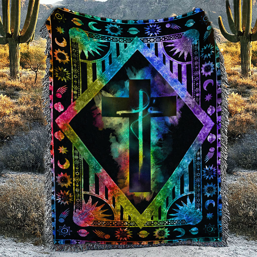 Fe Colorful Woven & Fleece Blanket - Nh0109215ki